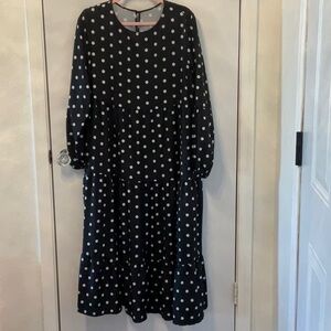 Polka Dot Black Dress